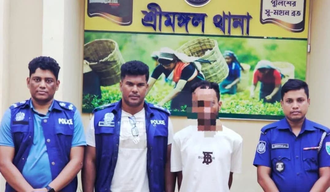 শ্রীমঙ্গলে ১৩ মামলার আসামি শীর্ষ সন্ত্রাসী চায়না রিপন গ্রেপ্তার